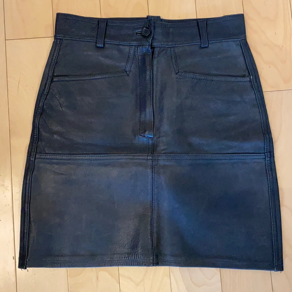 Vintage Soviet era Leather Skirt